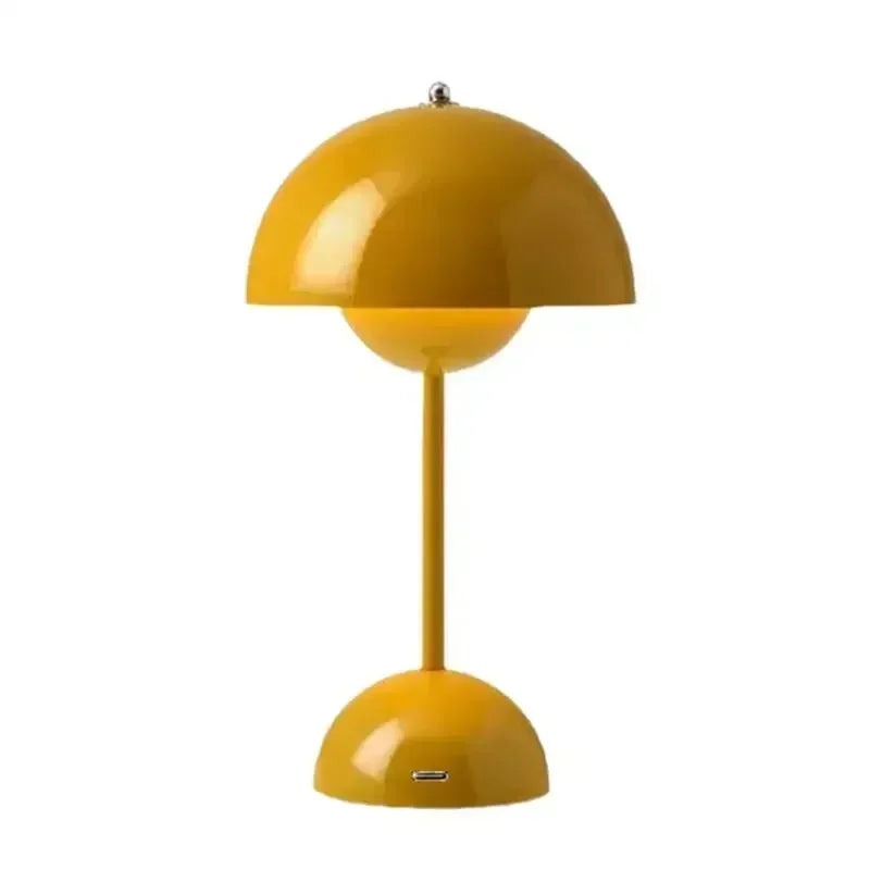 Battery-Powered Table Lamp Scandinavian Flower Bud With Iron Touch Switch Fall 2026 Household Decor For Bedroom Or Nightstand