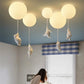 Ceiling LED Light Warm Cartoon Bear Design Kids Bedroom Ceiling Lamp Fall 2025 Cozy Nightlight Decor