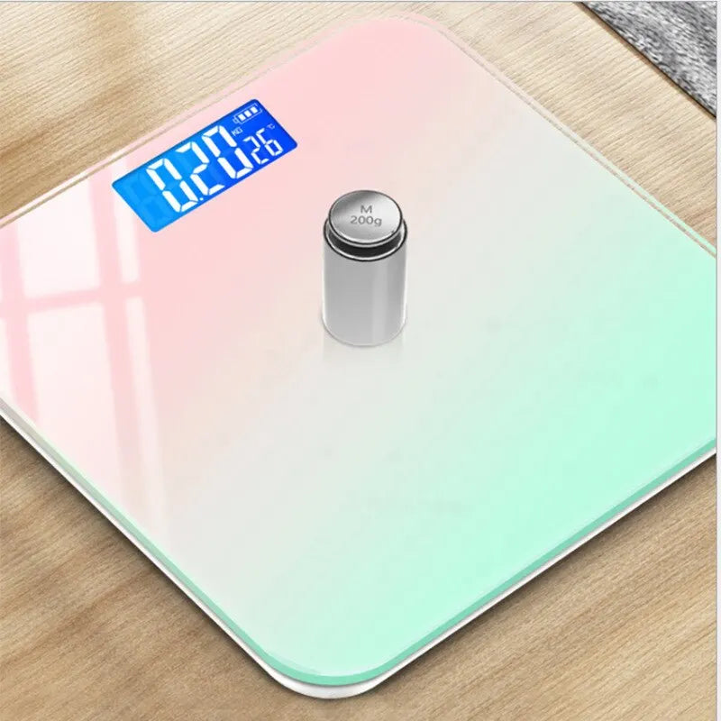 Body Digital Scale Gradient Glass 26 x 26 cm Bathroom Weight Scale Fall 2025 Accurate LED Display