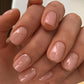 Press On Nails Short Square White Minimalist False Nail Tips Kit Spring 2026 Reusable