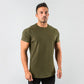 short sleeve, cotton blend, for workout & casual wear – Breathable slim fit men's gym t-shirt
