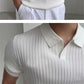 Fast-dry men's golf polo shirt - slim fit short sleeve, polyester, for sports and casual wear
