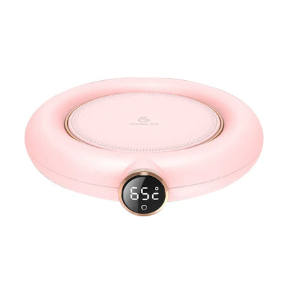 Travel-Friendly USB Cup Warmer 3 Gear Smart Coffee Mug Heating Coaster for Tea and Milk