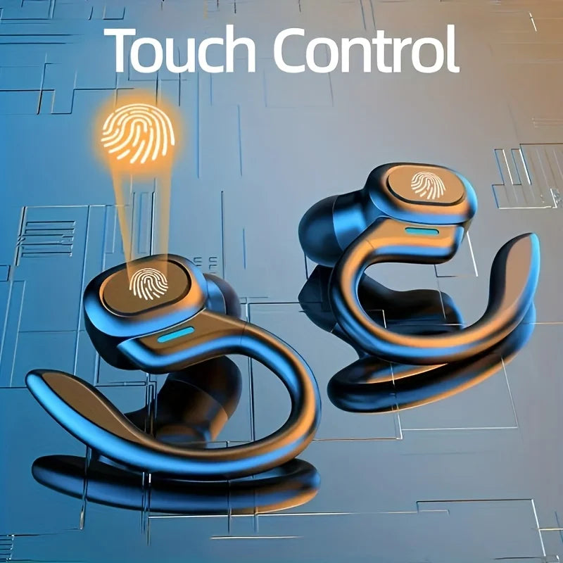AI Translation Earphones Cordless Ear Hook Bluetooth