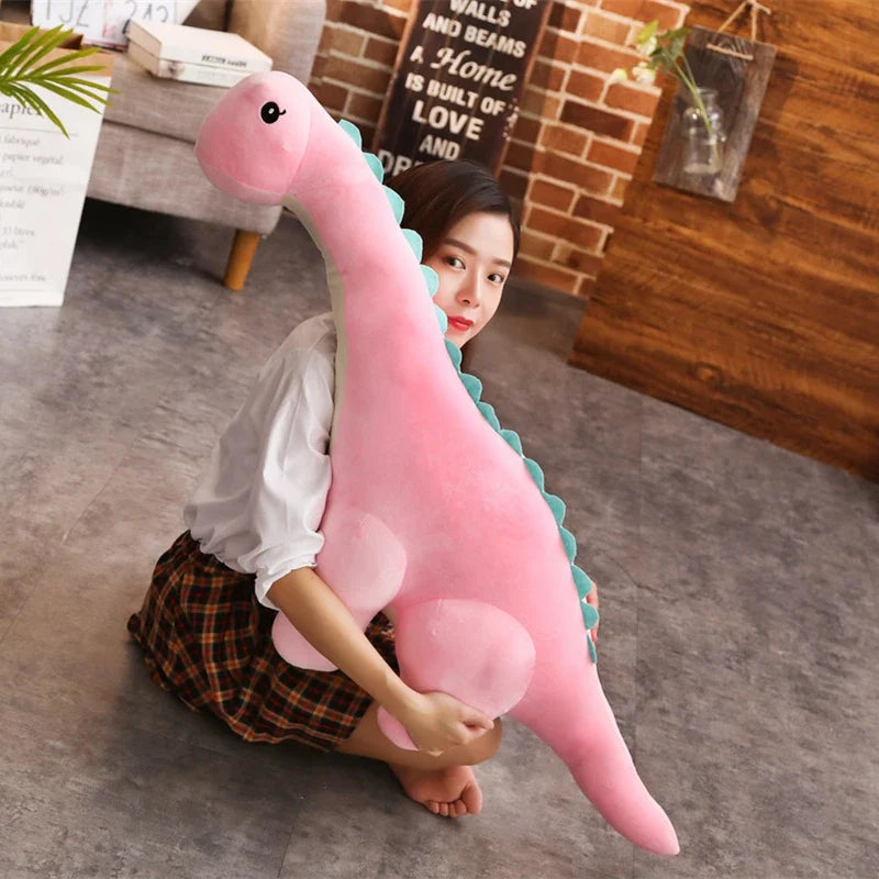 Giant Plush Diplodocus Dinosaur Pillow 150cm Cute Stuffed Toy for Kids Great Birthday Gift!