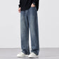 Men's Stretchy Jeans - Baggy Straight Flare, Denim Casual