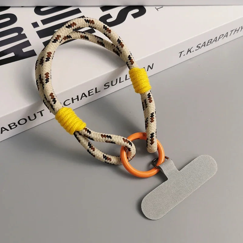 Universal Mobile Phone Lanyard with Anti-Loss Wrist Strap & Accessories - Trendy Two-Strand Design