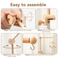 Crib Wooden Mobile Bracket Newborn Sensory Toys Soothing