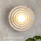 Wabi Japandi Sabi Round Wall Sconce Japanese Minimal LED Light