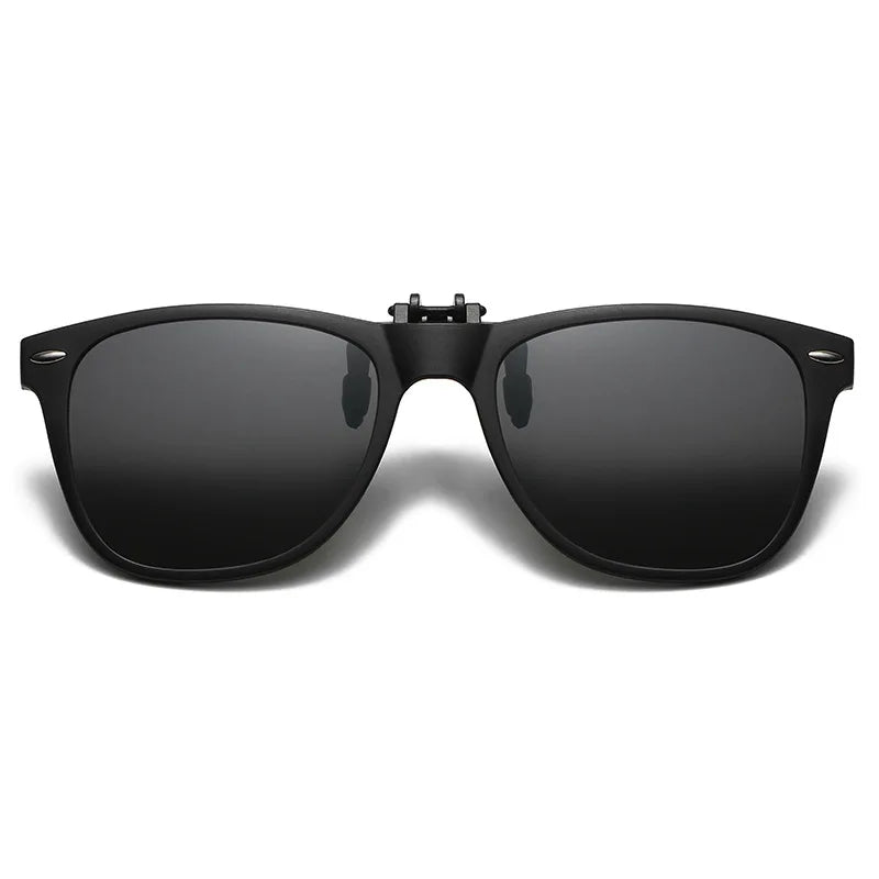 Polarized Photochromic UV Anti-Glare Driving Goggles, Vintage Square Style, Fall 2025 Safe Driving – Night Vision Clip-On Sunglasses