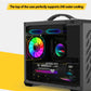 Mini ITX Case Glass Side 240mm Watercooling Travel-Friendly