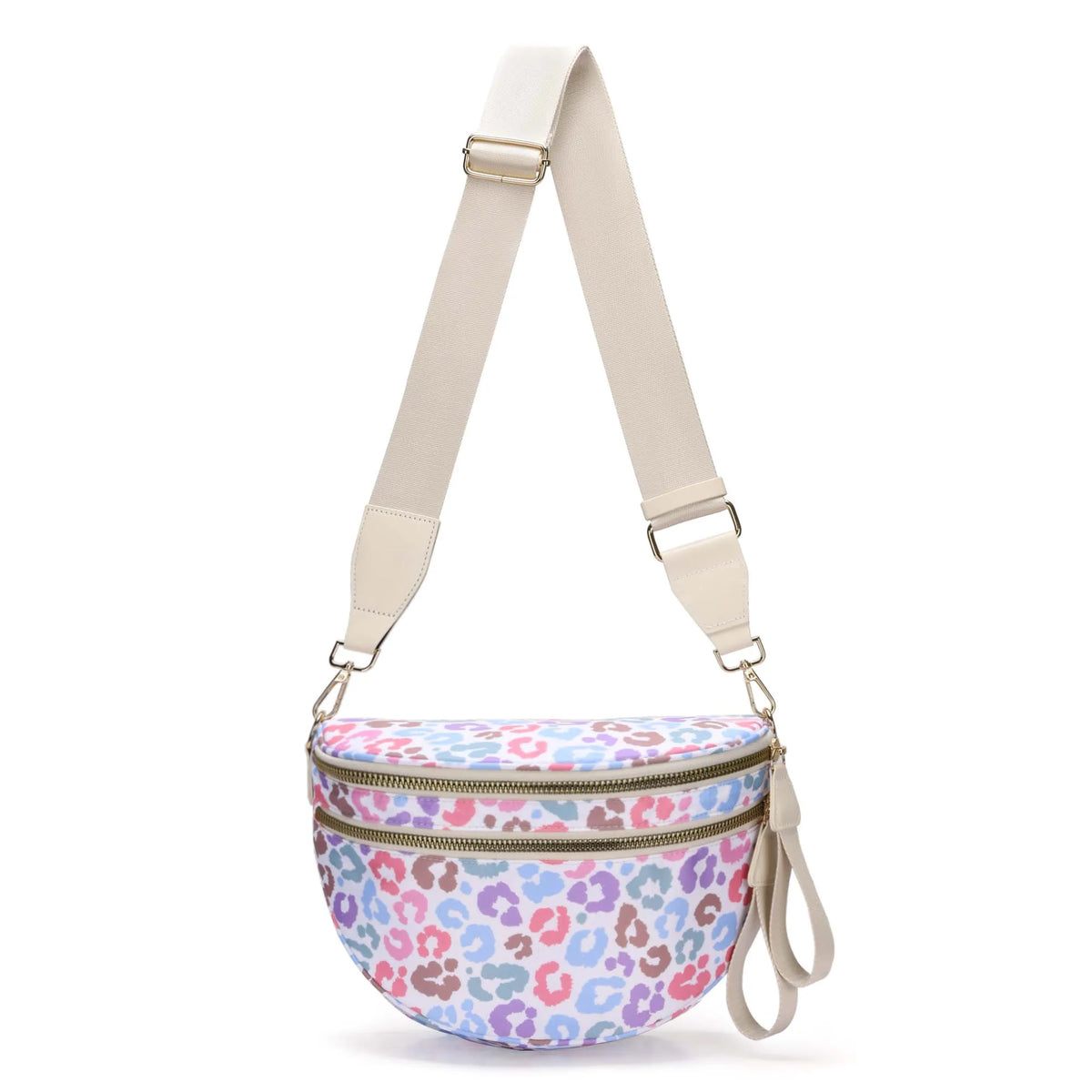checkered nylon, box shape, travel and daily use – Multi-Use unisex crossbody bum bag