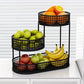 Fruit Basket Stand Three Tier Stainless Steel Mesh Organizer Fall 2026 Household Decor Space Saving