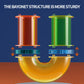 3D Magnetic Building Tiles for Kids - Clear STEM Educational Toys, Creative Marble Run Blocks Kit