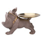 Resin Bulldog Storage Sculpture - Trendy Key Holder & Candy Tray for Household Decor