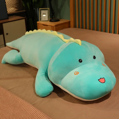 80CM Cute Dinosaur Plush Toy - Plush Cartoon Pillow for Kids