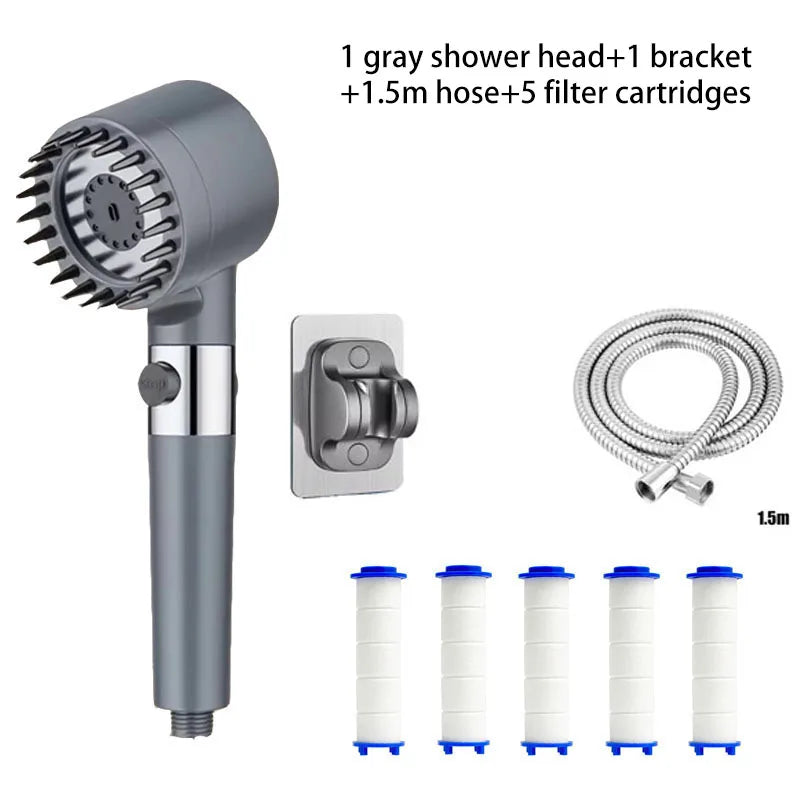 Handheld2026 Edition Shower Head With Three Speed Settings Water-Saving, Simple Install Spring Refresh