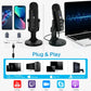 Condenser USB Microphone Desktop Mic For Streaming Podcast