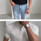 Fast-dry men's golf polo shirt - slim fit short sleeve, polyester, for sports and casual wear