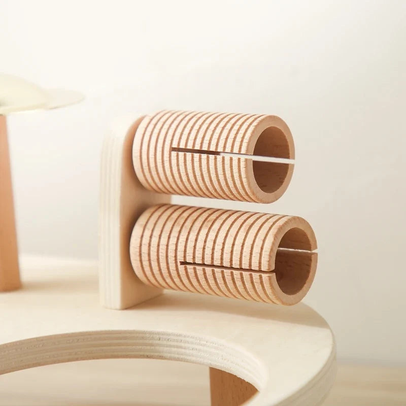 Educational Baby Toys Wooden Xylophone Bells - Montessori Music Table for Newborn Birthday Gifts