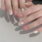 Press On Nails Short Square White Minimalist False Nail Tips Kit Spring 2026 Reusable
