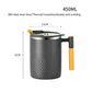 450ml Travel-Friendly Stainless Steel Coffee Mug with Handle and Cover Leak-proof Design for Hot or Cold Drinks