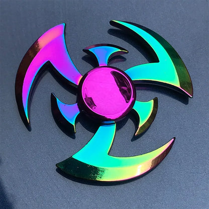 Spinner Fidget Metal Toy Rainbow Spinner R118 60mm Stress Relief for Adults and Kids