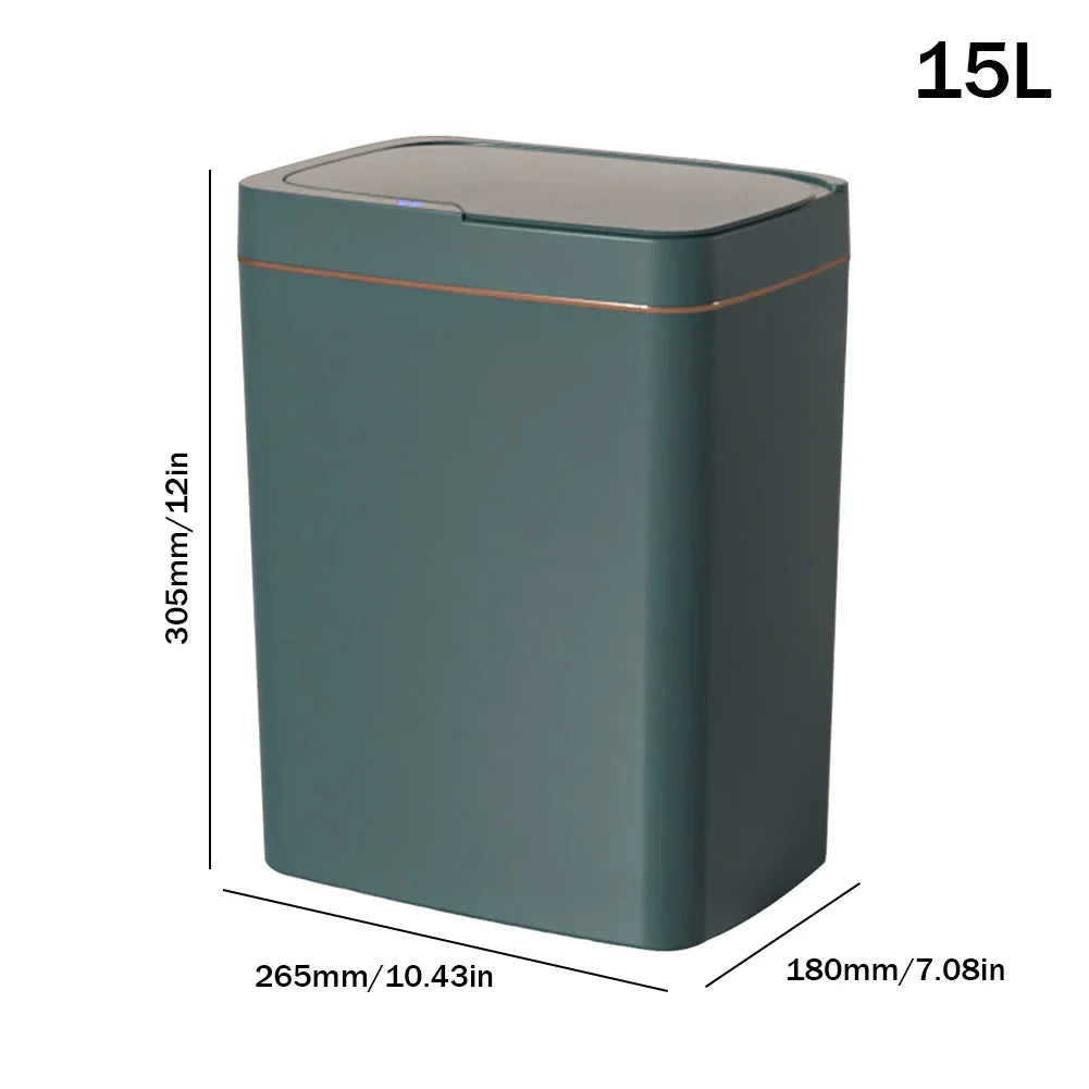 Smart Sensor Trash Can 15L 18L Touchless Quiet Water-Resistant