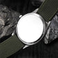 Field Quartz Watch Nylon Strap Military Style Date Luminous