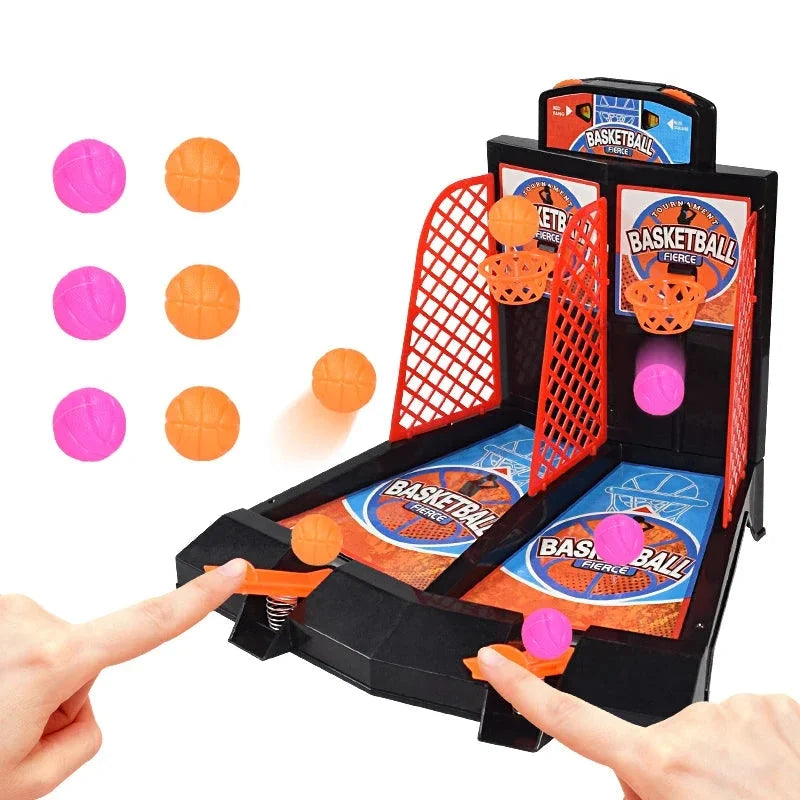 Two-Player Interactive Finger Basketball Game - Fun Tabletop Ejection Toy for Kids, Educational Sports Challenge for Boys