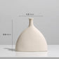 Ceramic Vase Embryo Sculptural Tabletop Vase Scandinavian Minimalist Household Decor Fall 2025 Ideal For Dry Flower Display