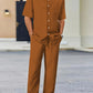 Variant image for Lightweight Linen Shirt and Pants Set, Vertical Striped Design, Relaxed Fit for Casual and Semi-Formal Wear-31