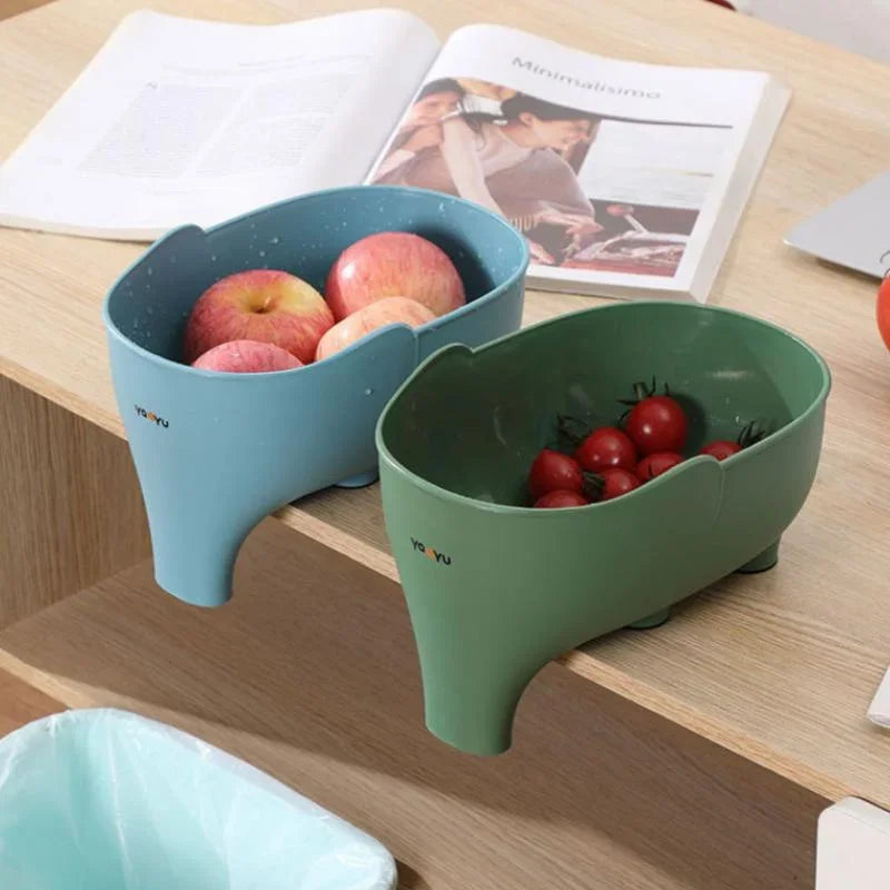 Strainer Sink Basket Elephant Shape Hanging Kitchen Drainer And Veggie Storage Fall 2026 Trend Eco Friendly