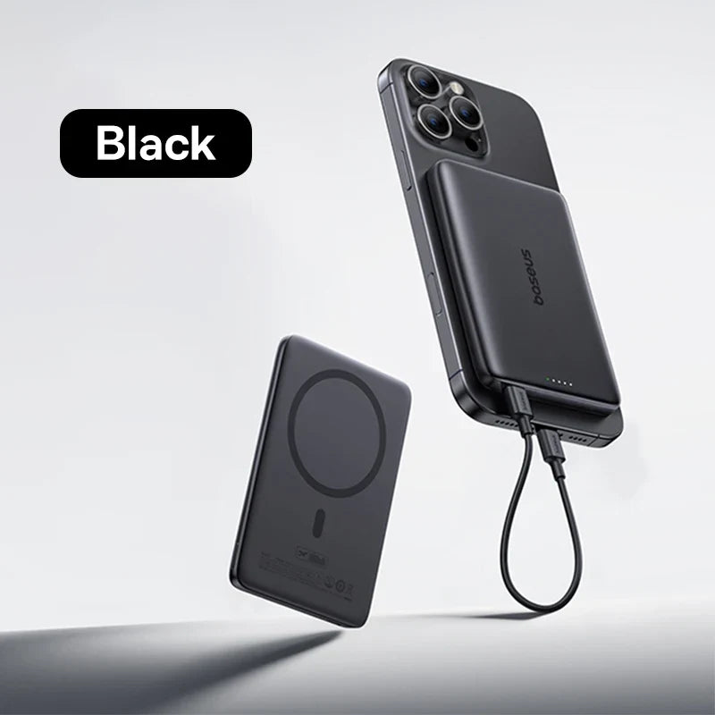 Card-Sized 10000mAh PD 27W & 5000mAh PD 20W Cordless Charging 2026 – Ultra-Slim Magnetic Power Bank