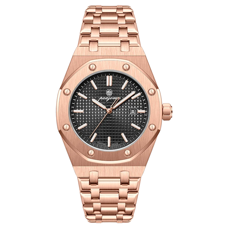 Quartz Stainless Steel Business Watch Water-Resistant Date