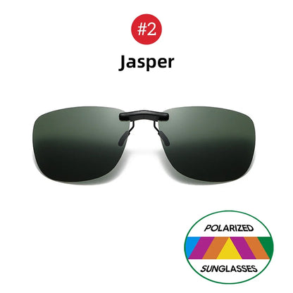 Sunglasses Clip-On Polarized Square Frames UV400 Anti-Glare Night Driving Summer 2026 Trend