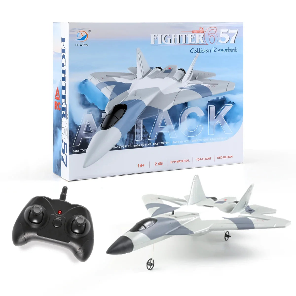 EPP Remote Control SU-35 Fighter Plane - 2.4G Glider Aircraft for Kids, Simple to Fly Toy