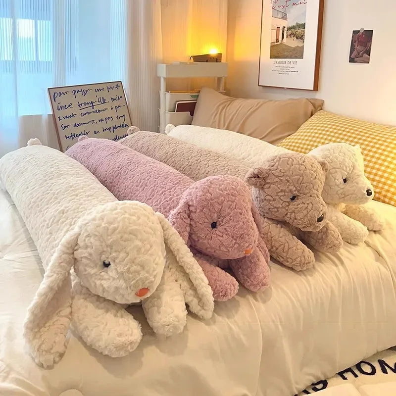 Pillow Body Large Rabbit Plush Decorative Long Stuffed Animal Pillow Fall 2025 Cozy Bed Buddy And Travel Cushion