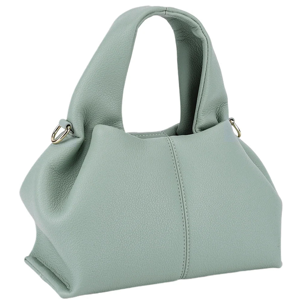 Fashion Clouds Shoulder Bag PU Leather Retro Crossbody Bag for Ladies, Great Lunchbox Tote