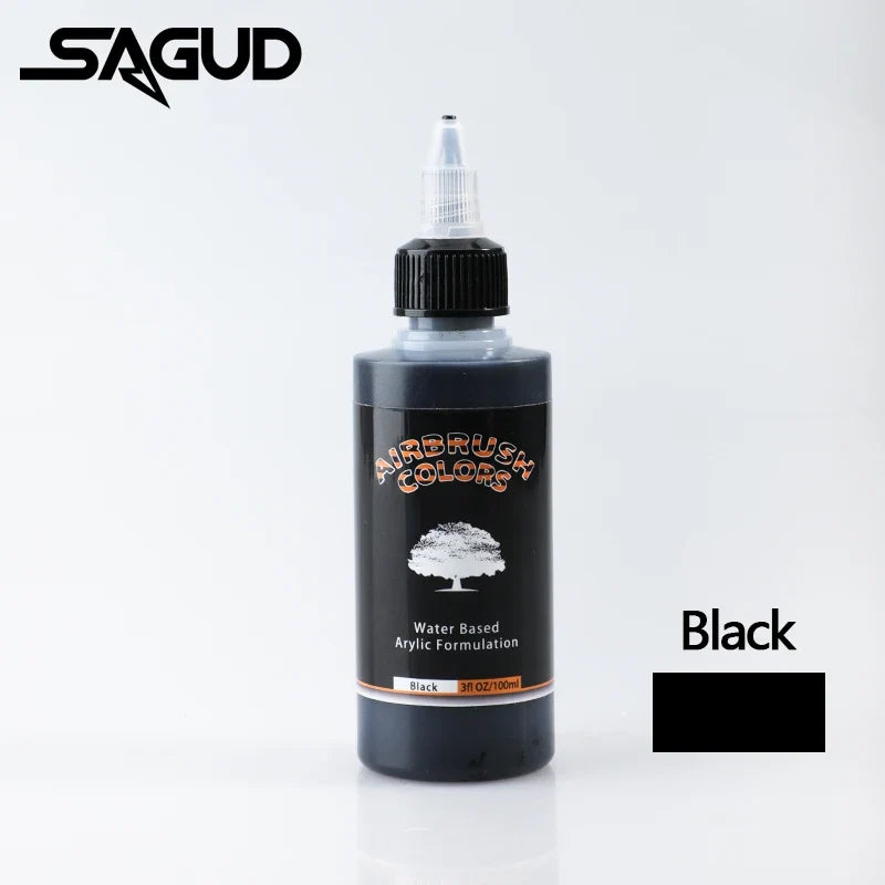 Airbrush2026 Edition Acrylic Paint Matte Inks Water Based Simple to Clean 32 Color Kit 100ml Bottles For Model Hobby TikTok Viral Craft Trend