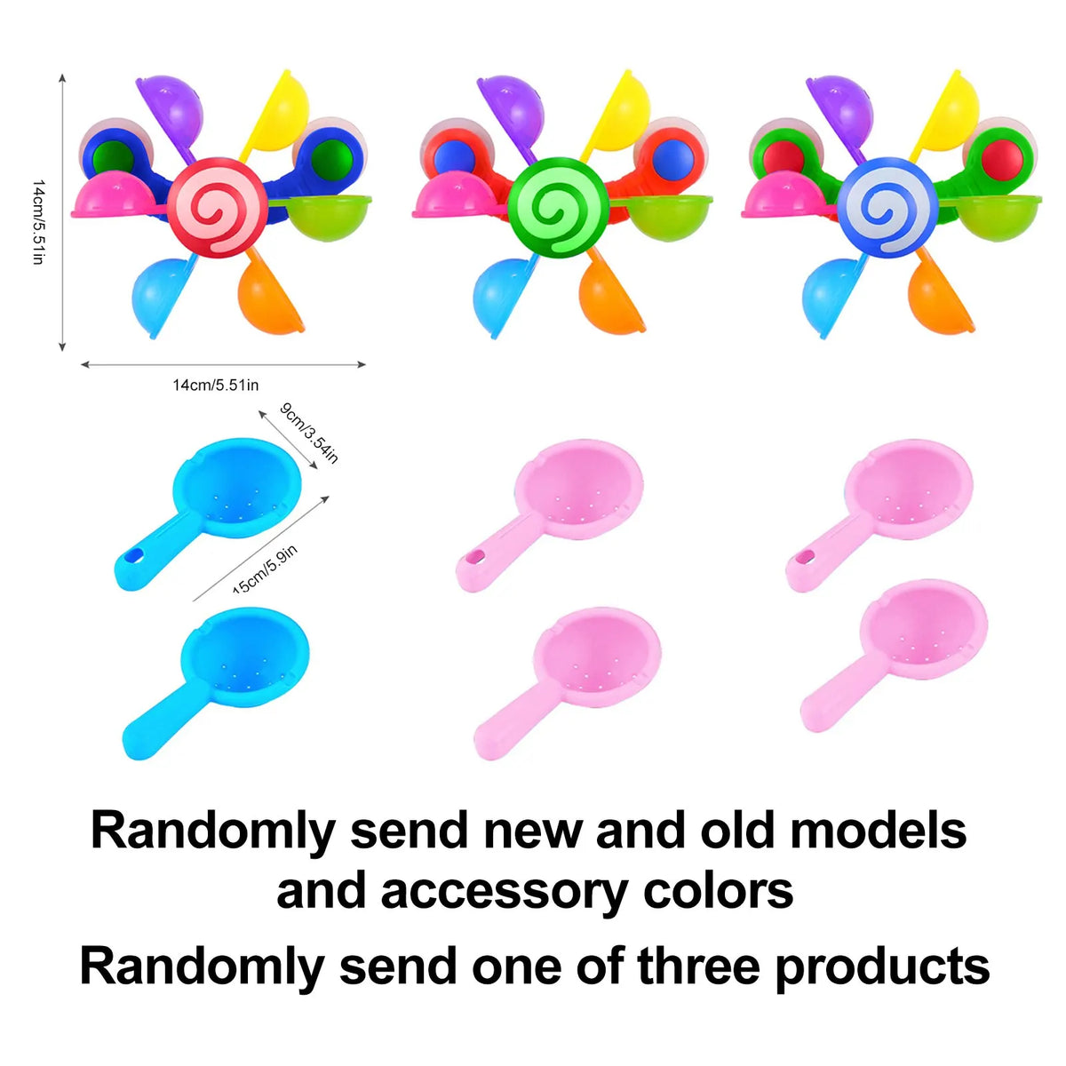 Colorful Waterwheel Baby Bath Toys Kit - Fun Bathtub Shower Sprinkler Play for Kids