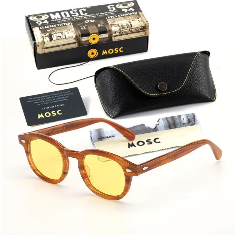 Sunglasses Polarized Vintage Round Acetate Frame Summer 2026 Driving Glare Reduction Gift Idea