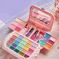 Kids Makeup Kit Washable Non-Toxic Pretend Play Cosmetic Kit Viral Fall 2025 Gift