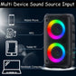 Karaoke2025 Edition Speaker Travel-Friendly Bluetooth System With Microphone And LED Lights For Household Parties Fall