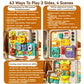 Busy2025 Edition Board 63 In 1 Montessori Sensory Toy Travel Friendly With Music Lights Switches Early Learning Play