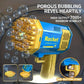 Motor-Driven 40-Hole Bubble Blaster Toy - Hand-Held Outdoor Fun for Kids, No Batteries or Bubble Option Needed