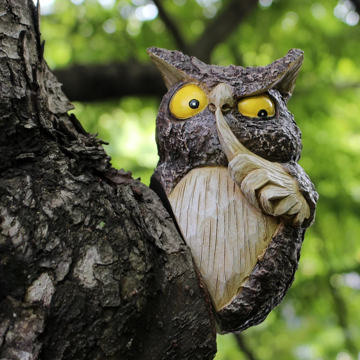 Tree Owl Hanging Ornament Resin Hide And Seek Owl Garden Decor For Yard And Patio Fall 2026 Trend Gift
