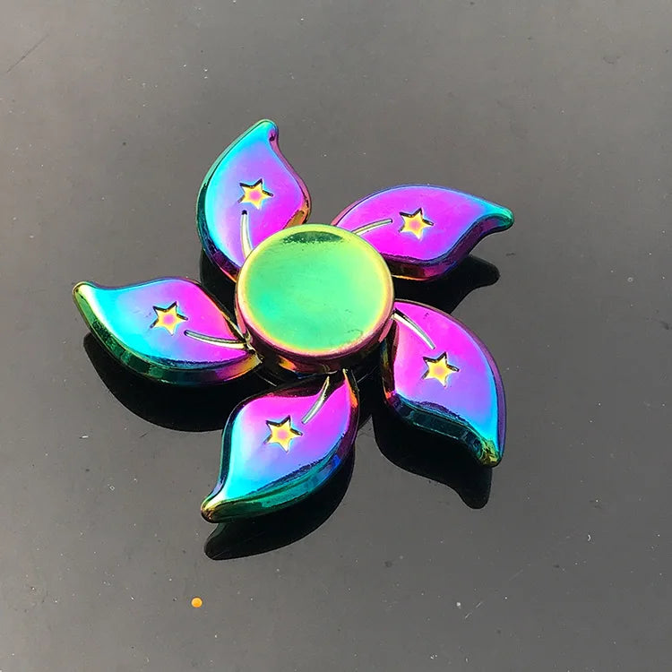 Spinner Fidget Metal Toy Rainbow Spinner R118 60mm Stress Relief for Adults and Kids