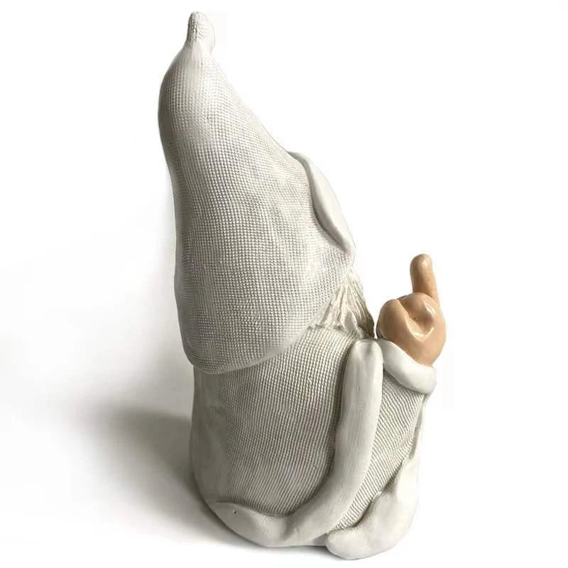 Gnome Garden Statue Resin Provocative Middle Finger Figurine, Outdoor Garden Decor TikTok Viral Fall 2026 Gift