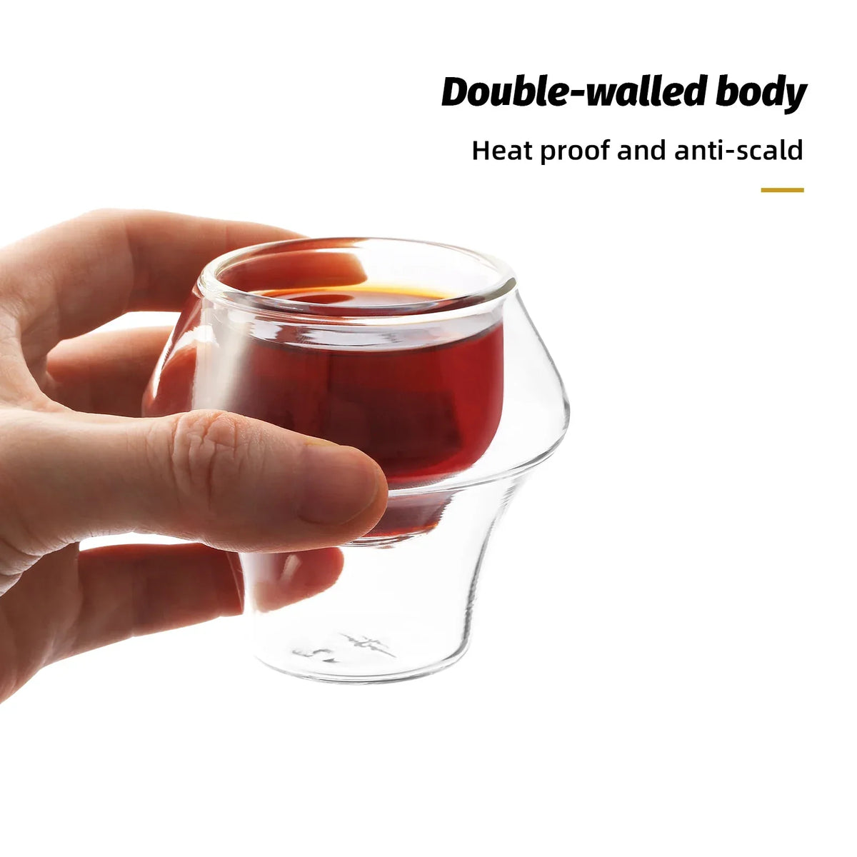 Wall Double Glass Espresso Cup Anti Scald Reusable Tea Mug Shot Glass, TikTok Viral Fall 2025 Artful Serving